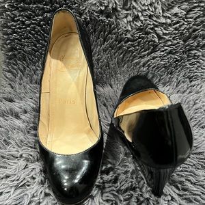 In used condition designer platform shoes